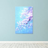 さくらんぼツリー絵画写真 キャンバスプリント (インサイチュ (ウッドフロア))