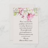 「さくらんぼツリー」結婚のサンキューカード サンキューカード (正面/裏面)