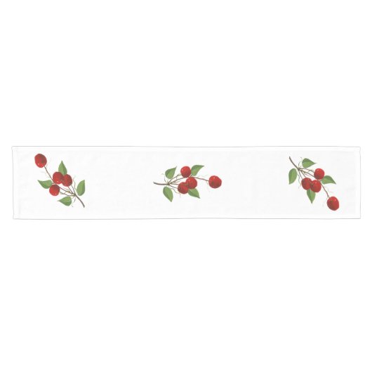 さくらんぼテーブルランナー ショートテーブルランナー (横)
