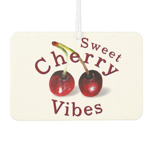 さくらんぼテーマカーエアフレッシュナー カーエアーフレッシュナー (正面)