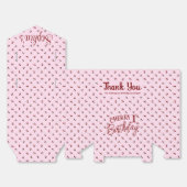 さくらんぼテーマ最初の誕生日優先ボックス フェイバーボックス (見開き)