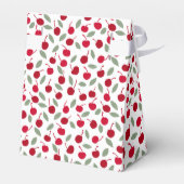 さくらんぼテーマ水の色ベビーシャワー フェイバーボックス (裏面サイド)