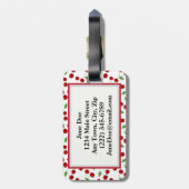 さくらんぼデザインラゲッジタグ ラゲッジタグ (裏面縦)