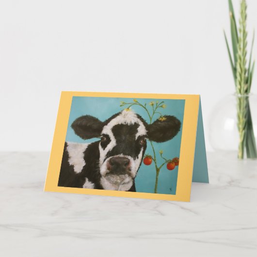 さくらんぼトマトカード付き カード (正面)