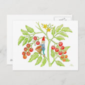 さくらんぼトマト格言葉書 ポストカード (正面/裏面)