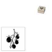 さくらんぼトマト植物ガーデニング素朴リノカット ラバースタンプ (押印)