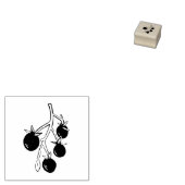 さくらんぼトマト植物園芸素朴リノカットRu ラバースタンプ (押印)