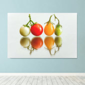 さくらんぼトマト キャンバスプリント (インサイチュ (ウッドフロア))