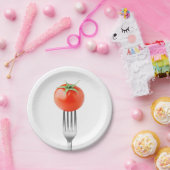 さくらんぼトマト ペーパープレート (パーティー)