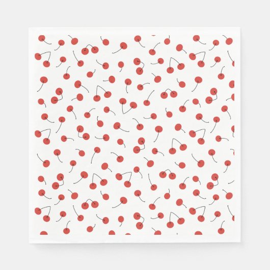 さくらんぼナプキン スタンダードランチョンナプキン (正面)
