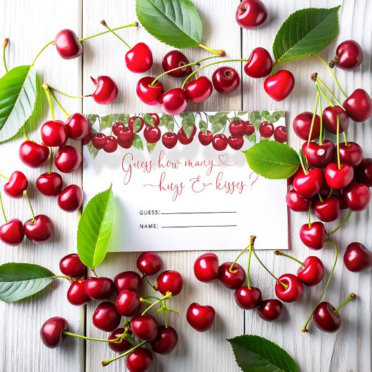 さくらんぼハグ&キスブライダルゲーム エンクロージャーカード