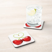 さくらんぼハート コースター (右側)