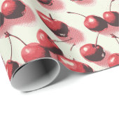 さくらんぼハーフトーン ラッピングペーパー (ロールコーナー)