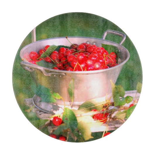 さくらんぼハーベスト、コテージガーデンロザリンデ カッティングボード (正面)