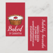 さくらんぼバケウェルタートブリティッシュフード英国ベーカリーカフェ 名刺 (正面/裏面)