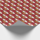 さくらんぼバケウェルタートブリティッシュフードUKペストリーベーキング ラッピングペーパー (角)