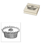 さくらんぼバケウェルタートブリティッシュフードUKペストリーベーキング ラバースタンプ (押印)