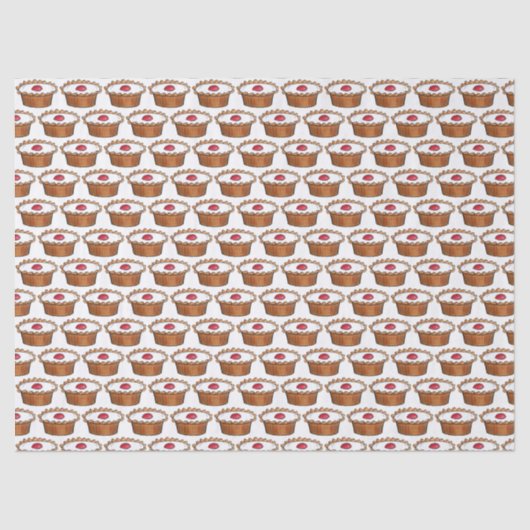 さくらんぼバケウェルタートブリティッシュフードUKペストリーベーキング 薄葉紙 (正面)