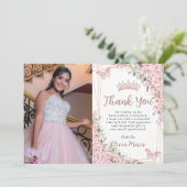 さくらんぼバラ金ゴールドキンセアニラ16th写真 サンキューカード (スタンド正面)