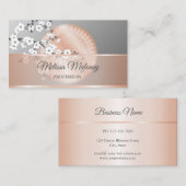 さくらんぼバラ金ゴールドグレーマンダラフローラ 名刺 (正面/裏面)