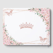 さくらんぼバラ金ゴールド蝶キンセアニェラ ゲストブック (裏面)