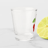 さくらんぼバンチショットグラス ショットグラス (左)