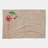 さくらんぼバーラッププリントキッチンタオル キッチンタオル (横)