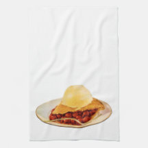 さくらんぼパイのキッチンタオル