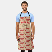 さくらんぼパイシェフ エプロン (着用した状態)
