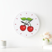 さくらんぼパイタイム ラージ壁時計 (ホーム)