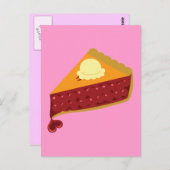 さくらんぼパイハート ポストカード (正面/裏面)