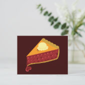 さくらんぼパイハート ポストカード (スタンド正面)