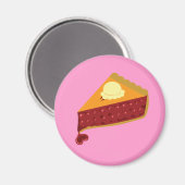 さくらんぼパイハート マグネット (正面/裏面)