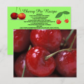 さくらんぼパイレシピフルーツスイーツデザート調理師 ポストカード (正面/裏面)