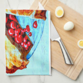 さくらんぼパイ用タオル キッチンタオル (四つ折り)