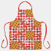 さくらんぼパイ紙プレート エプロン (正面)