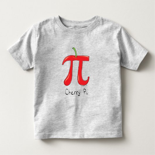 さくらんぼパイ記号キッドの数学 トドラーTシャツ (正面)
