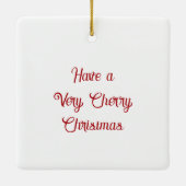 さくらんぼパイ、バニラアイスクリーム&コーヒー セラミックオーナメント (裏面)