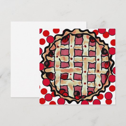 さくらんぼパイ 招待状 (正面/裏面)