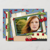 さくらんぼパイ 招待状 (正面/裏面)