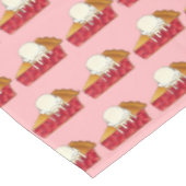 さくらんぼパイa laモードアイスクリームスライスデザートフード テーブルクロス (アングル)