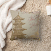 さくらんぼパゴダのアクセント枕 クッション (ブランケット)