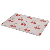 さくらんぼパターンまな板 カッティングボード (角)