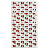 さくらんぼパターンギフトバッグ スモールペーパーバッグ (裏面)