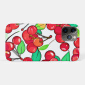 さくらんぼパターンデザイン Case-Mate iPhoneケース (裏面(横))