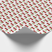 さくらんぼパターン包装紙 ラッピングペーパー (角)