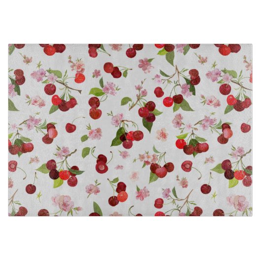 さくらんぼパターン1 カッティングボード (正面)