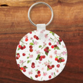 さくらんぼパターン1 キーホルダー (正面)