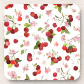さくらんぼパターン1 コースター (正面)