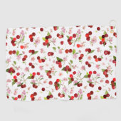さくらんぼパターン1 ゴルフタオル (横)